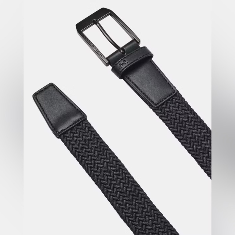 Under Armour Men's Drive Black Braided Golf Belt Large